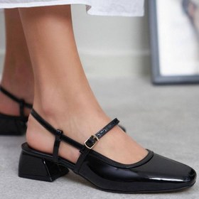 تصویر کفش مجلسی زنانه مدل K2027 با پاشنه کوتاه و جنس جین 