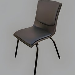 تصویر صندلی انتظار مدل W 414 - چرم / مشکی / از سفید تا مشکی W 414 model waiting chair