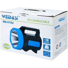 تصویر چراغ قوه شارژی ویداسی مدل 25 وات _ 575U Weidasi WD-575U 25W