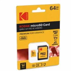 تصویر کارت حافظه MicroSDXC کداک مدل UHS-I U1 A1 V10 ظرفیت 64 گیگابایت 