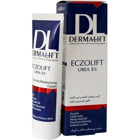 تصویر کرم مرطوب کننده درمالیفت حاوی اوره 5 درصد مناسب پوست خشک و آتوپیک Dermalift Eczolift Urea 5% For Dry And Eczema Prone Skin 50 ml