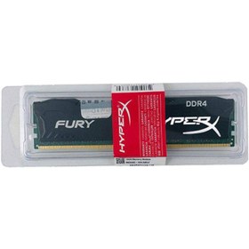 تصویر رم کامپیوتر کینگستون HyperX Fury DDR4 2666MHz CL15 ظرفیت 8 گیگابایت Kingston HyperX Fury 8GB DDR4 2666MHz CL15 Single Channel RAM HX424C15FB28