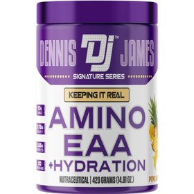 تصویر آمینو اسنشیال 420 گرم دنیس جمز DJ AMINO EAA+HYDRATION 30SERV 420G