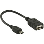 تصویر کابل OTG 2.0 : کابل micro USB 2.0 نر به USB 2.0 ماده 
