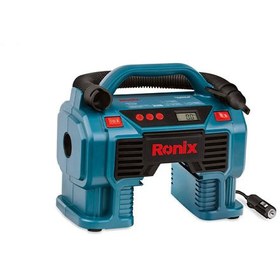 تصویر مینی کمپرسور سه کاره فندکی رونیکس با کیف مدل RH-4260B RONIX RH 4260B Mini Air Compressor