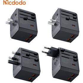 تصویر شارژر دیواری 33 وات مک دودو مدل CP-4290 MCDODO CP-4290 33w PD Fast Charging Universal Travel Adapter