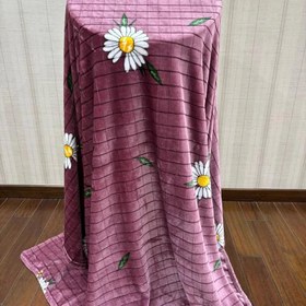 تصویر پتو مسافرتی یکنفره گل مریم Blanket