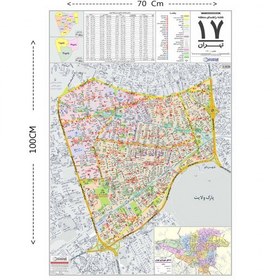 تصویر نقشه راهنمای منطقه 17 تهران 