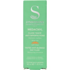 تصویر فلوئید ضد جوش سین بیونیم مداکنیل  رنگی 40 میل Synbionyme colored medaquinil fluid acne prone skin 40ml