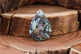 تصویر نگین اشکی صدف آبالون 