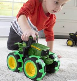 تصویر اسباب بازی های باغ سفید تراکتور John Deere اورجینال Tomy 