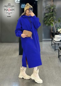 تصویر هودی لانگ کلاهدار 