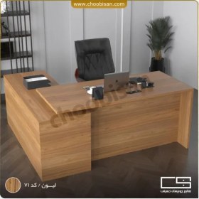 تصویر میز ال 3 کشو مدیریتی 