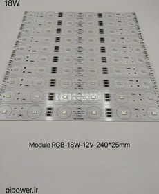 تصویر ماژول LED RGB (6x3) 