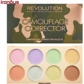 تصویر پالت کانسیلر و کاموفولاژ رولوشن رنگ لایت Revolution Cover & Conceal Cream Palette - Light