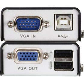 تصویر USB VGA Cat 5 Mini KVM Extender (1280 x 1024@100m) 