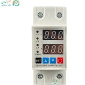 تصویر محافظ پشت‌کنتوری ولتاژ و جریان 63 آمپر (تک‌فاز) مدل ریلی با نمایشگر 