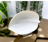 تصویر کاسه برگ چینی لب طلا 