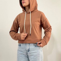 تصویر هودی کراپ زنانه کد 1206 