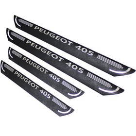 تصویر برچسب پارکابی طرح چرمی مدل ونوس نوشته peugeot - 405 