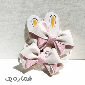 تصویر گلسر پاپیونی دخترانه سایز متوسط 