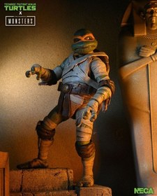 تصویر اکشن فیگور نکا مدل مایکل آنجلو طرح لاکپشت های نینجا نکا Ninja Turtle MuMMy NECA