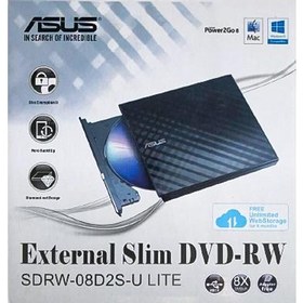 تصویر درایو DVD اکسترنال ایسوس ASUS مدل SDRW-08D2S-U Lite 