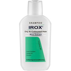 تصویر شامپو ایروکس عصاره برنج  موهای خشک و رنگ شده shampoo Irox Rice Extract dry & coloured hair 200gr