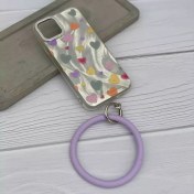 تصویر آویز موبایل حلقه ای سیلیکونی 