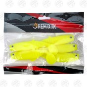 تصویر طعمه ماهیگیری لور ماهی ژله ای رمیکسون زرد ۱۰ سانتی بسته ۵ عددی Remixon Buster Shad 10cm Color Yellow 