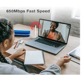 تصویر دانگل USB وای فای ۶ دو باند LB‑LINK مدل BL-WDN650A | سرعت AC650Mbps، آنتن داخلی پرقدرت، اتصال USB 2.0 