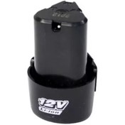 تصویر باتری دریل شارژی 12 ولت لیتیومی خشابی استوانه ادون باس ویوارکس گریتک 