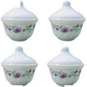 تصویر قندان پارس اپال مدل لیندا کد 124 بسته 4 عددی 