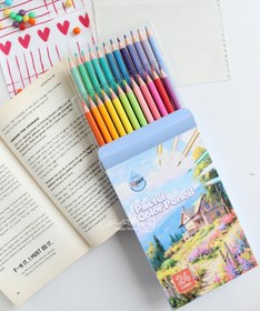 تصویر مدادرنگی پاستلی 