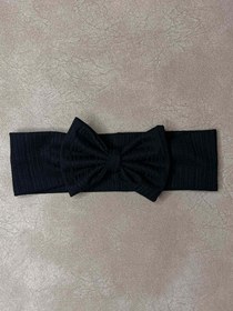 تصویر هدبند پاپیونی - کرمی 