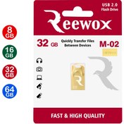 تصویر فلش مموری ریوکس 8 گیگ M-02 Reewox m02 gold