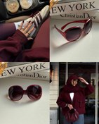 تصویر عينك آفتابي برند Dior زنانه قرمز ترند يووي 400 