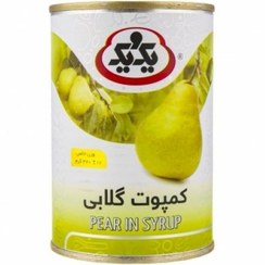 تصویر کمپوت گلابی یک و یک 410 گرم 