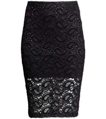 تصویر دامن گیپور زنانه مشکی H&M 