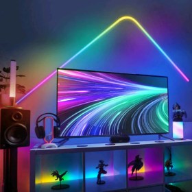 تصویر ریسه نئون فلکسی مدل LED-NEON-RGB-IC برنامه پذیر 5 متری 