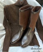 تصویر بوت بلند چرم طبیعی 