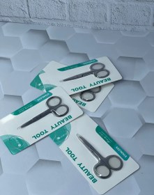 تصویر قیچی مژه و ابرو استیل مدل STAINLESS قیچی مژه و ابرو استیل مدل STAINLESS