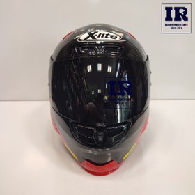 تصویر کلاه کاسکت فک ثابت مسابقه Nolan group X-lite X803RS ultra carbon - مشکی قرمز 