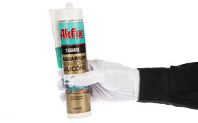 تصویر چسب آکواریوم آکفیکس مدل ۱۰۰AQ حجم ۳۱۰میلی لیتر Akfix 100 AQ Aquarium Adhesive 310 ml