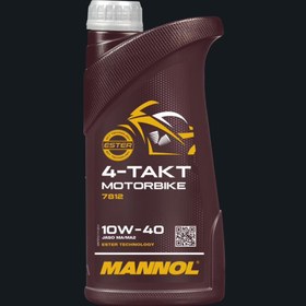 تصویر روغن 1 لیتری مانول 10W-40 MANNOL 4-Takt Motorbike 10W-40 7812