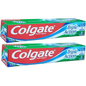 تصویر خمیر دندان Colgate مدل Triple Action 123 