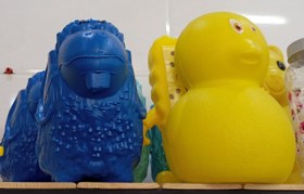 تصویر قلک حیوانات جنس پلاستیک سایز متوسط 