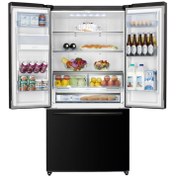 تصویر یخچال فریزر هایسنس RF820 یخچال ساید فرنچ هایسنس RF820 مشکی مدل RF820N4WBU1
