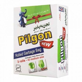 تصویر کیسه زباله رولی پیلگون (Pilgon) مدل New سایز متوسط بسته 42 عددی ضد درد، سوختگی و التهاب