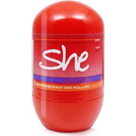 تصویر HUNCA شی دئورول 40 میل لاو (0748) She LOVE Roll-On Deodorant For Women 40ml